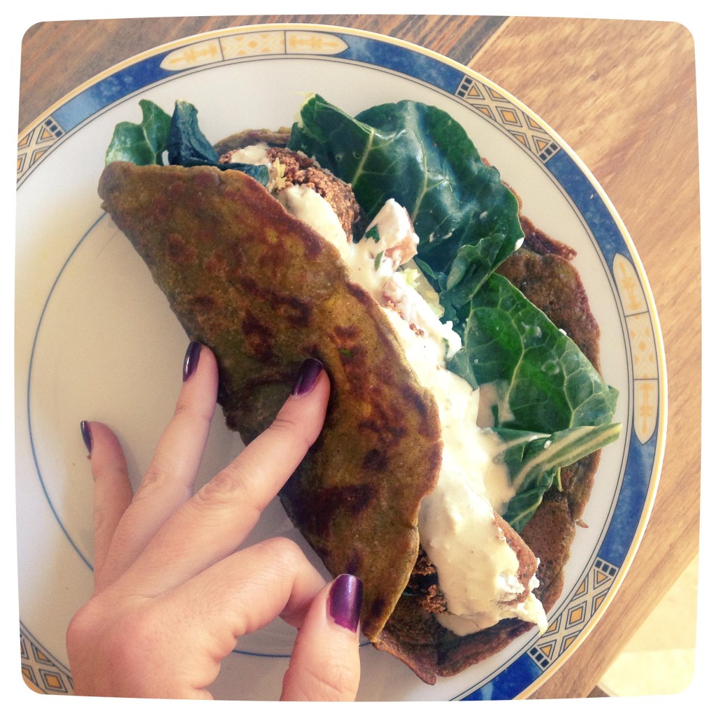 Anti-inflammatory gluten free zucchini wrap