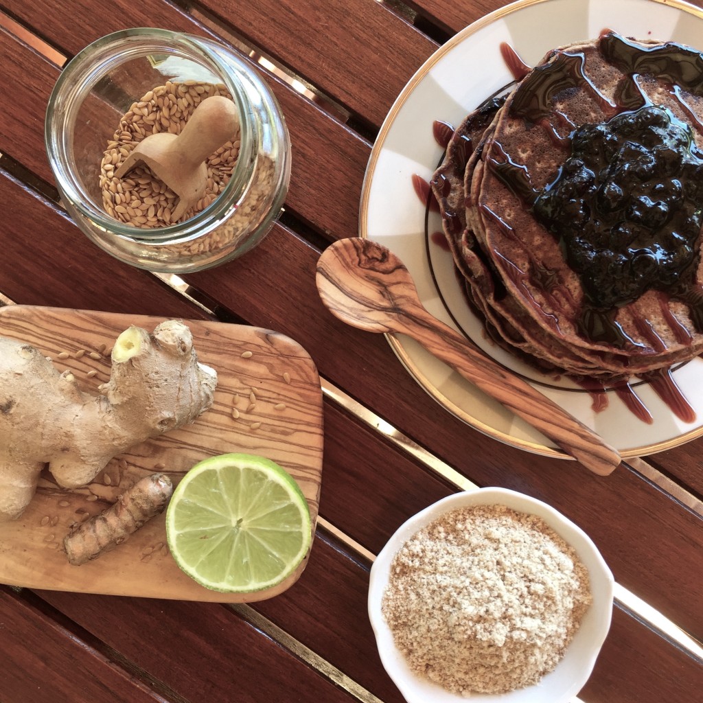 Gluten and dairy free tigernut flour pancakes