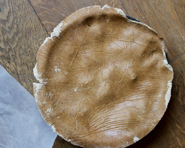 tarte tatin crust over pie tin