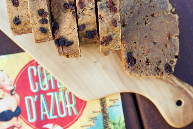 barberry cake on wooden board