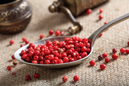 Pink peppercorns are actually antihistamine berries